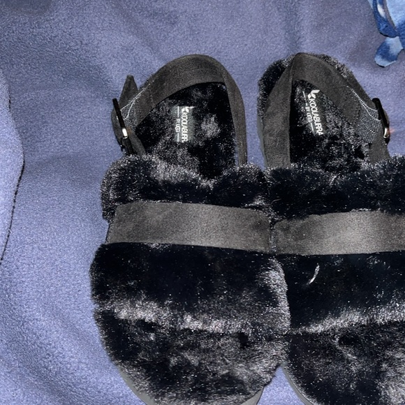 Koolaburra by UGG Fuzz'd Out Adjustable Slide Sandals Slippers - Picture 2 of 7